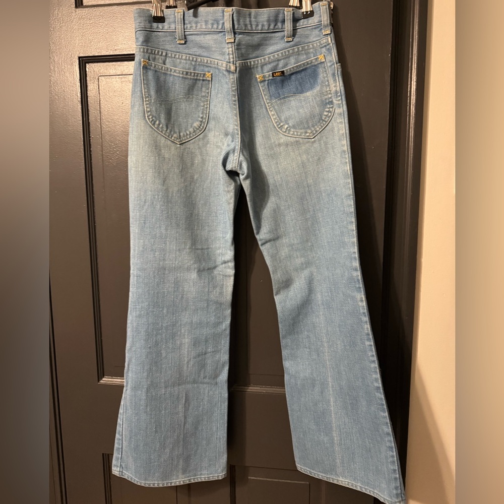Vintage 1970 Lee Set Made in USA bell jeans